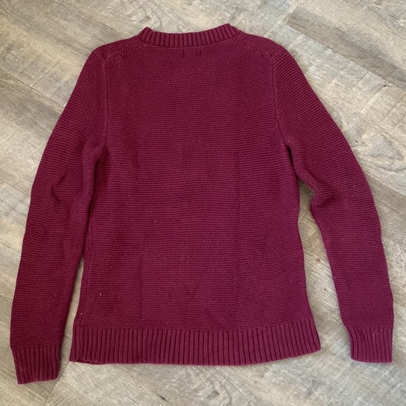 J. Crew Maroon Classic Crewneck Sweater - Picture 2 of 5